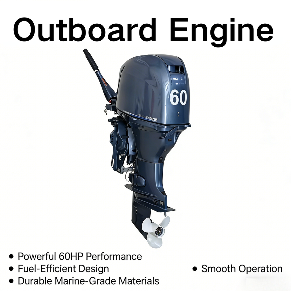 All-Purpose 60HP Outboard Motor | Ultimate Power for Yachts, Speedboats & Fishing | Unmatched Durability