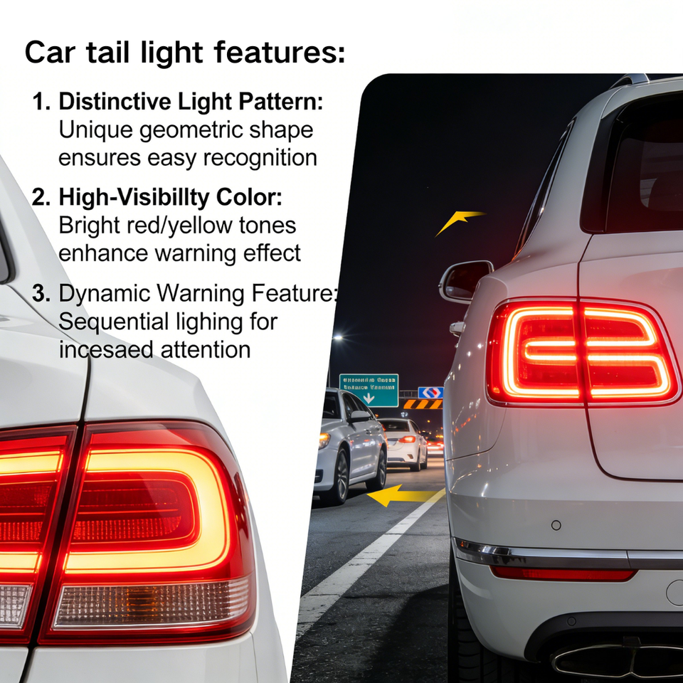 Customized Rear Fog Light for Toyota Corolla,Red Smoked Lens Plastic Housing,LED Source CE Certified for Safe Night Driving