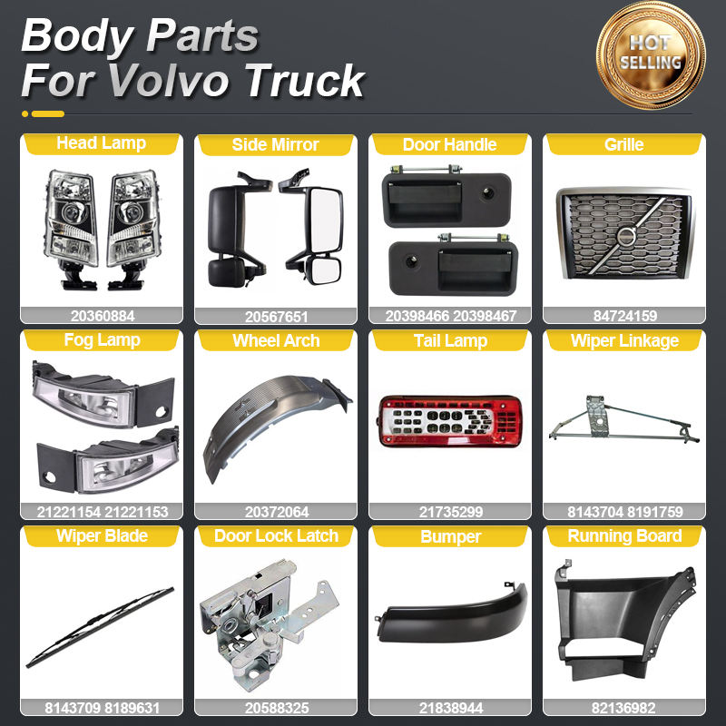 PERFECTRAIL Heavy Duty Truck Spare Parts for Volvo FH FH12 FH16 FM FMX FL FE VNL VHD VNM European Trucks