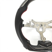 Load image into Gallery viewer, Chevrolet Corvette C6 2007-2013 Carbon Fibre and Perforated Leather D-Shaped Flat-Bottom Steering Wheel