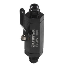 Load image into Gallery viewer, Universal 6AN Inline Fuel Shut Off Valve with Cable Lever - Black Aluminium