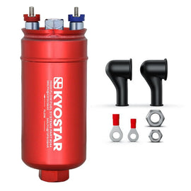 Universal 380 LPH Inline External High Pressure Electric Fuel Pump with Mounting Bracket Kit, AN6