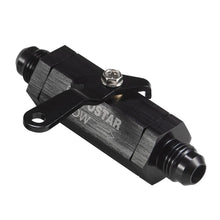 Load image into Gallery viewer, Universal 6AN Inline Fuel Shut Off Valve with Cable Lever - Black Aluminium