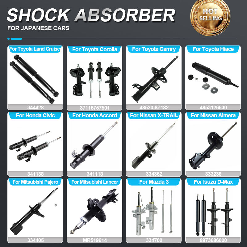 Auto Front Rear Shock Absorber for Toyota Corolla Isuzu D-Max Mitsubishi Pajero Nissan Honda Civic Mazda Japanese Car