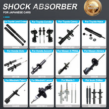 Load image into Gallery viewer, Auto Front Rear Shock Absorber for Toyota Corolla Isuzu D-Max Mitsubishi Pajero Nissan Honda Civic Mazda Japanese Car