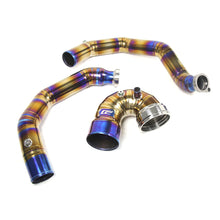 Load image into Gallery viewer, BMW S55 F80 M3 F82 M4 F87 M2 Competition Titanium Charge Pipe Kit with Throttle Elbow - Blue or Purple