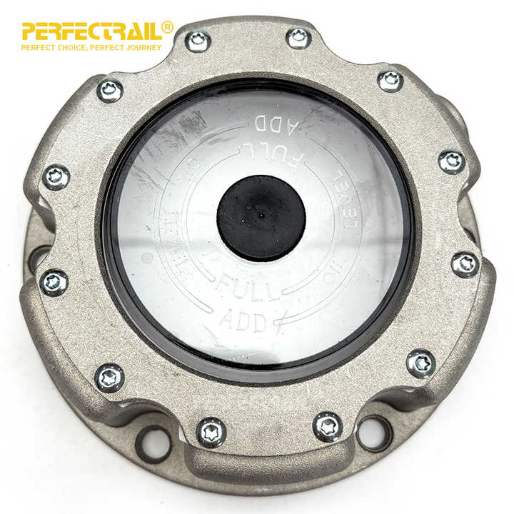 PERFECTRAIL 343-4249 Factory Trailer Parts 6 Hole Aluminum Wheel Hub Center Cap for Trailer Axles