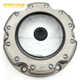 PERFECTRAIL 343-4249 Factory Trailer Parts 6 Hole Aluminum Wheel Hub Center Cap for Trailer Axles