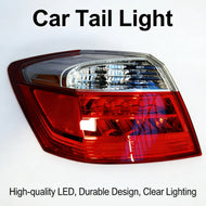CE Certified Car Taillight LED Fog Light for Toyota Corolla,Red Smoked Clear Lens,Aluminum Housing