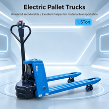 Load image into Gallery viewer, Premium 1.5Ton Full Electric Pallet Mover, Smooth Driving Safe Control, Perfect Choice for Workshop Warehouse Cargo Stacking