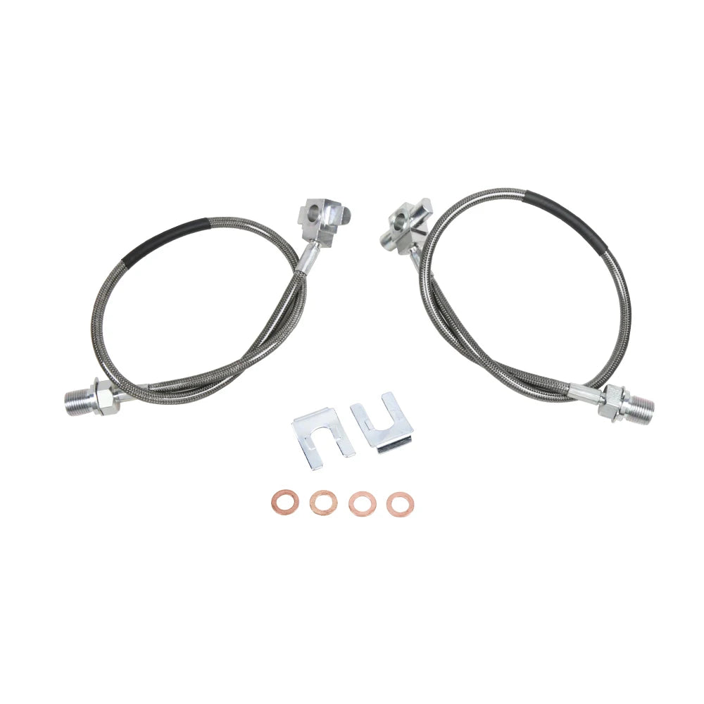 GM Chevrolet GMC 1971-1987 Truck and SUV Stainless Steel Front Brake Hoses for 4-6 Inch Lift