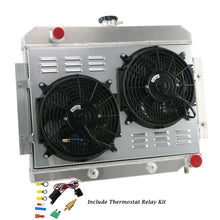 Load image into Gallery viewer, 3-Row Radiator and Shroud Fan Kit for 1973-85 Jeep CJ5 CJ7 Chevy 350 V8
