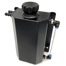 Load image into Gallery viewer, Universal 2 Litre Aluminium Coolant Overflow or Catch Tank with AN6 Bottom Port and 12mm Outlet