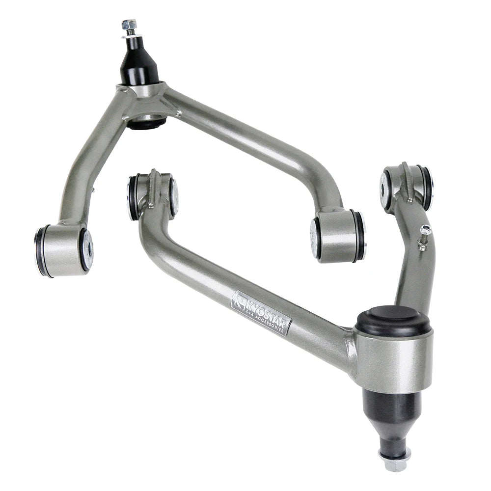 Chevrolet Silverado and GMC 1500 Steel Upper Control Arms Pair for 2-4 Inch Lift or Levelling Kit - Gunmetal