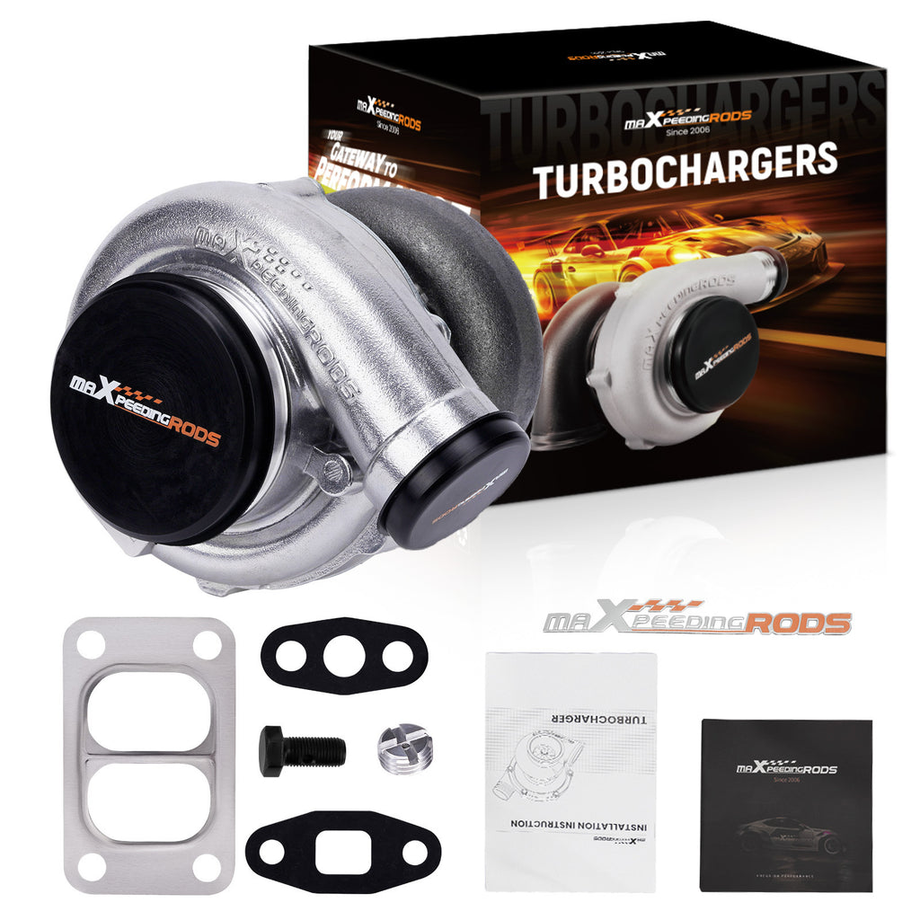T70 Turbocharger Universal Turbo Charger Exhaust for All 2.0L-3.0L Engines T3 V-Band 500+HP T3 Flange