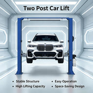 Ultra Quiet Auto Car Lift Rustproof Sturdy Structure Suitable for Car Wash Repair Center Residential Garage Use