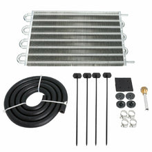 Load image into Gallery viewer, Universal 8-Row Aluminium Plate and Fin Automatic Transmission Oil Cooler - 6AN, 15.5 x 10 x 0.75 inch
