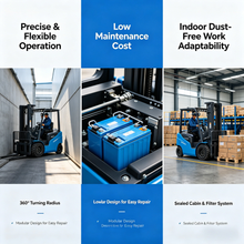 Load image into Gallery viewer, Reliable 1.5-1.8TON Gasoline Forklift, Low Noise &amp; High Output, Suitable for Factory &amp; Commercial Use