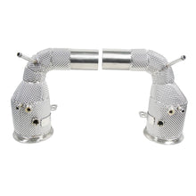 Load image into Gallery viewer, Porsche 911 992 2020+ 304 Stainless Steel Downpipes with Heat Shield