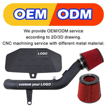 Load image into Gallery viewer, Ford F-150 XL / XLT 2015-2020 5.0L V8 Aluminium Cold Air Intake with Heat Shield - Black / Red
