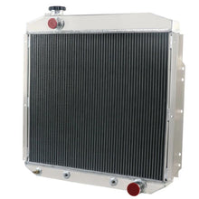Load image into Gallery viewer, 4 Row Aluminum Radiator &amp; Shroud Fan for Ford F100 F250 F350 Chevy V8 1953-1956
