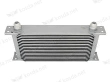 Load image into Gallery viewer, Universal 19 Row 10AN British Style Oil Cooler Relocation Kit - Silver and Black Aluminium