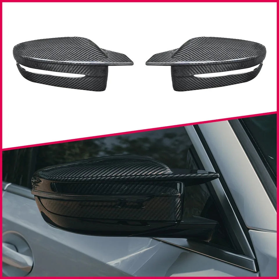 BMW 3 4 5 7 8 Series Carbon Fibre Replacement Side Mirror Caps