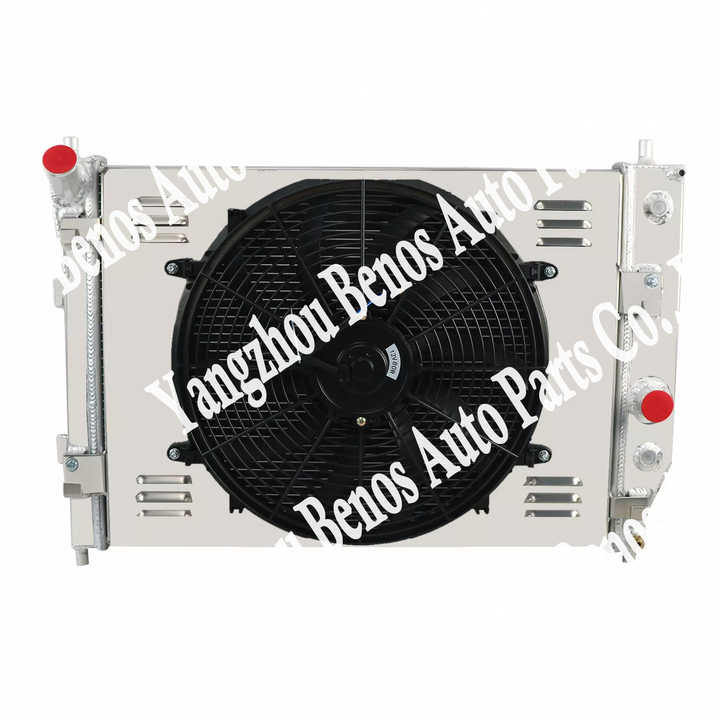 Autoparts 4 Row Radiator for Chevy Corvette SSR 6.0L 6.2L 2005-13 Double Oil Cooler
