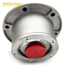 Load image into Gallery viewer, PERFECTRAIL 343-4024 Manufacturer Trailer Parts 6 Hole Aluminum Wheel Hub Center Cap for Freightliner for Volvo for Kenworth