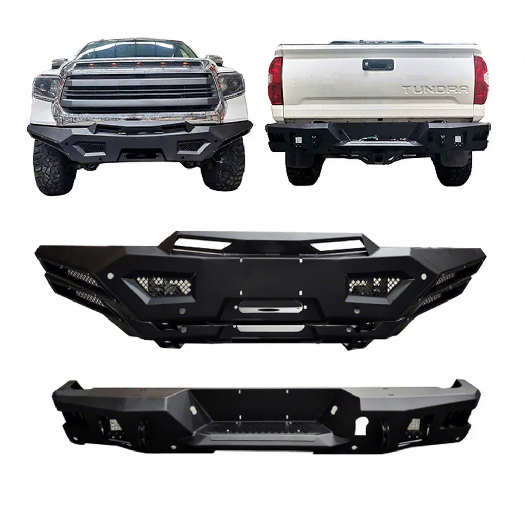 4x4 Steel Front Rear Off Road Bumper for Tundra 2011-2020 Offroad Bullbar