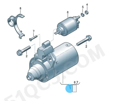 Audi A4 B5 B6 B7 VW Passat B5 Starter Motor 06B911023B