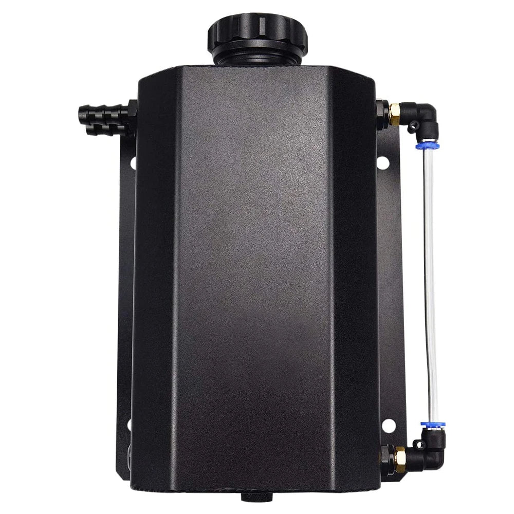Universal 2 Litre Aluminium Oil Catch Tank - Black or Silver