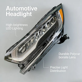 Super Bright LED Fog Light for Toyota Corolla,Smoke Lens&Aluminum Housing,Natural White Light for Rear Safe Driving at Night