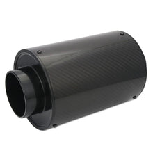 Load image into Gallery viewer, Universal 70mm Adjustable Carbon Fibre Cold Air Intake Extension Pipe with Air Filter