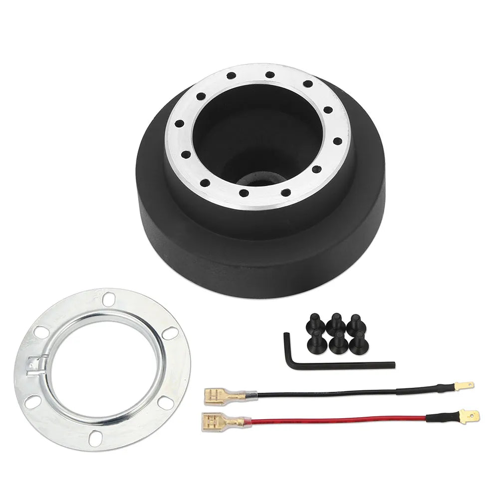 Ford Mustang Aluminium Steering Wheel Hub Adapter Boss Kit - Black