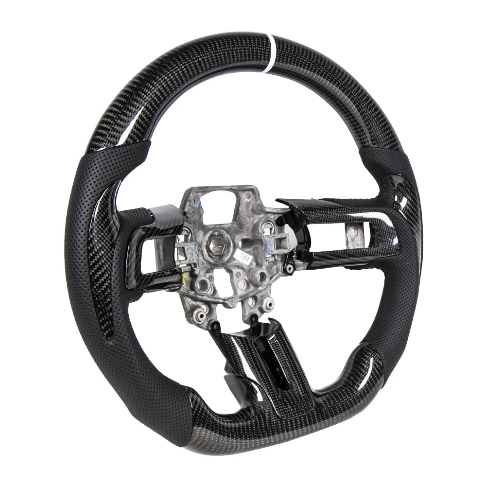 Ford Mustang 2015-2017 EcoBoost / GT / GT350 / GT350R 2.3L / 5.0L Carbon Fibre Sport Steering Wheel