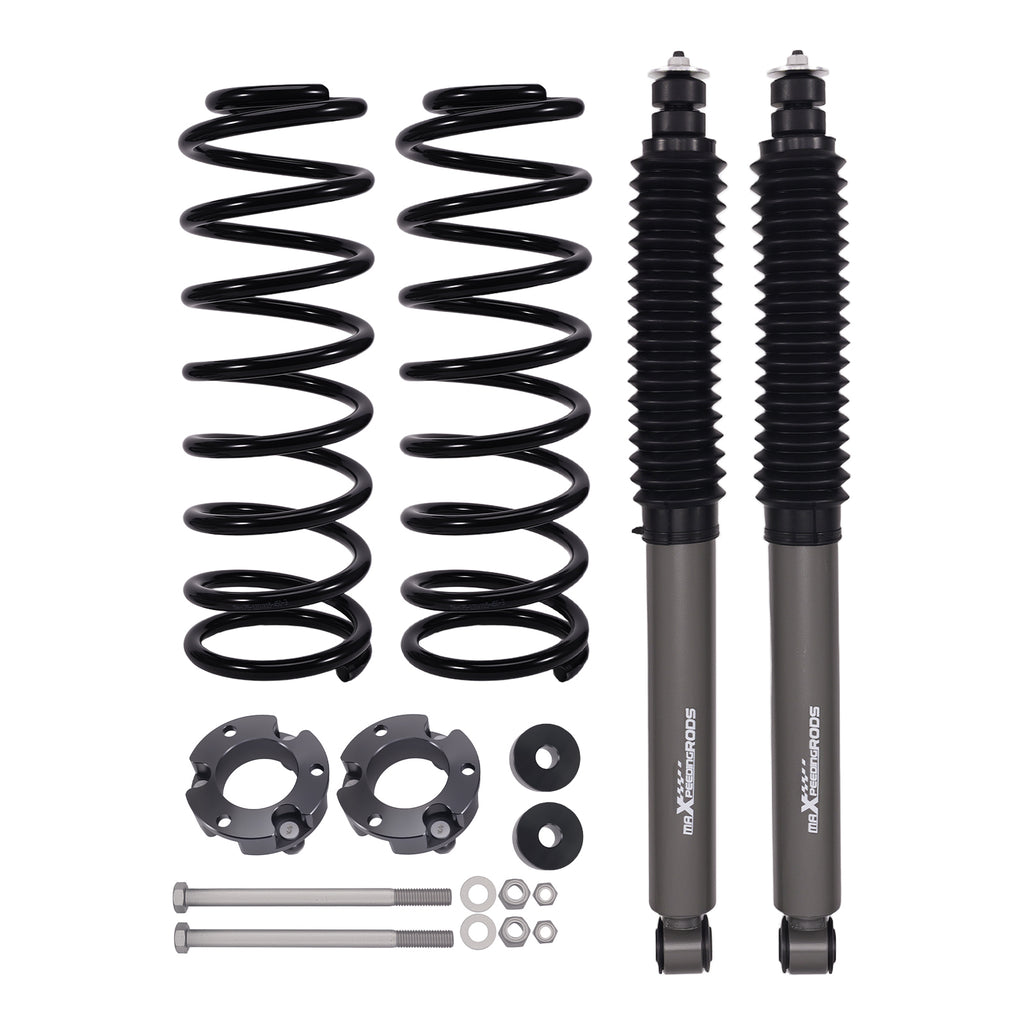 Factory 3" Rear Suspension Lift Shock Kit with Coil Springs for Toyota 4-Runner 1996 - 2002 RWD 4WD