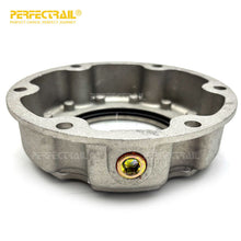 Load image into Gallery viewer, PERFECTRAIL 343-4249 Factory Trailer Parts 6 Hole Aluminum Wheel Hub Center Cap for Trailer Axles