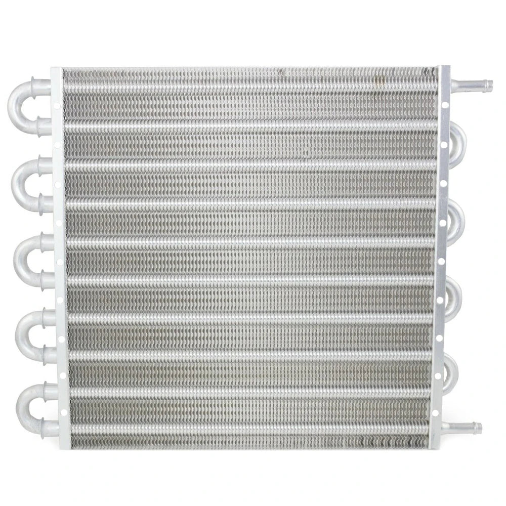 Universal 10-Row Aluminium Tube and Fin Transmission Oil Cooler 15.5 x 12.5 x 0.75 inch