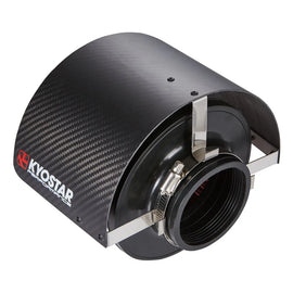 Universal Carbon Fibre Air Filter Heat Shield Cover - Adjustable 2.5 to 5 inch Inlet