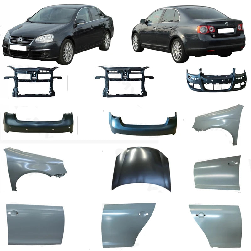 Volkswagen Jetta A5 2005– Front Bumper, Fender, Bonnet and Door Skin Panels 1K5821021A 1K0823031F