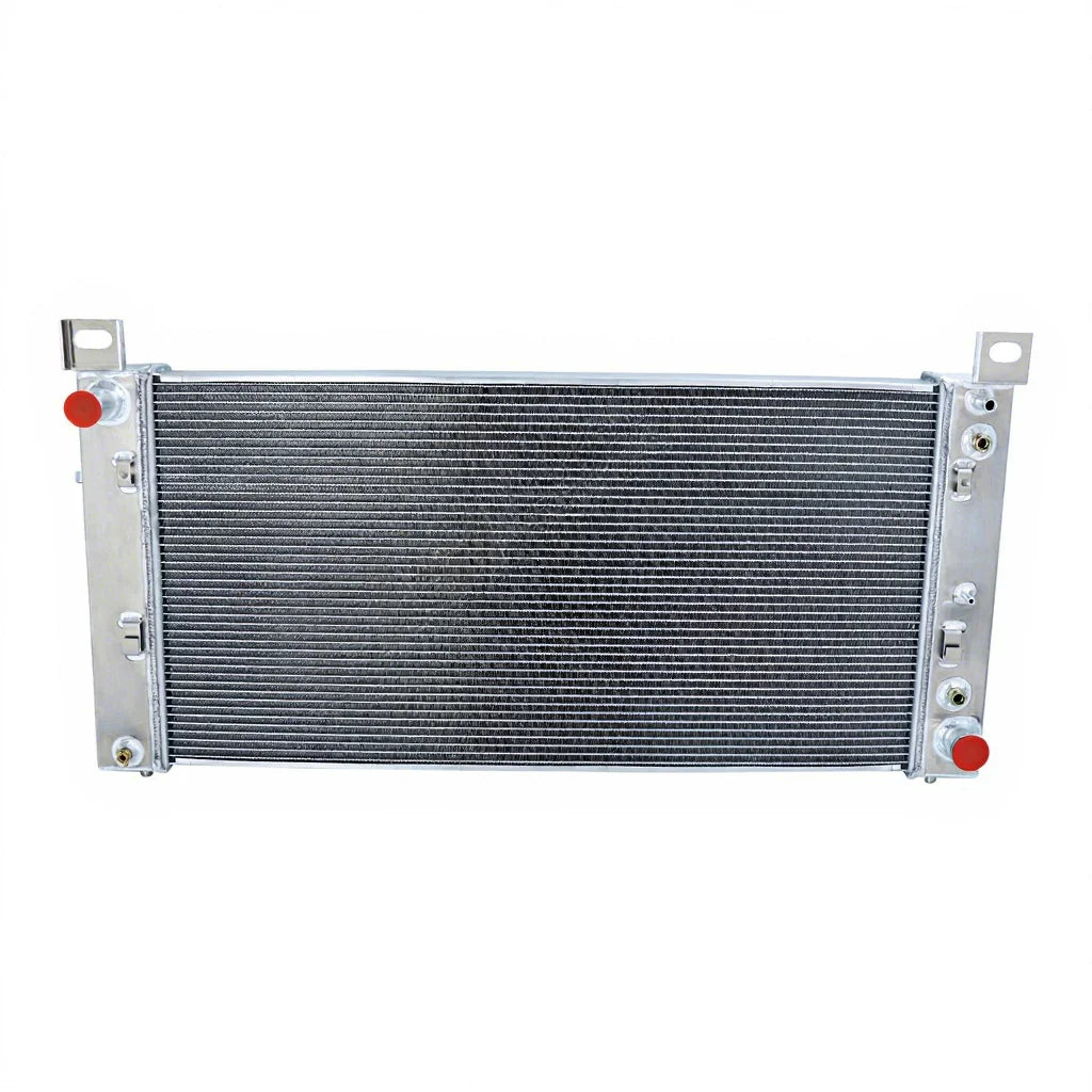4 Row Aluminium Radiator Fits 2003-09 Chevy Kodiak GMC Topkick C4500 C5500 C6500 6.6L 8.1L