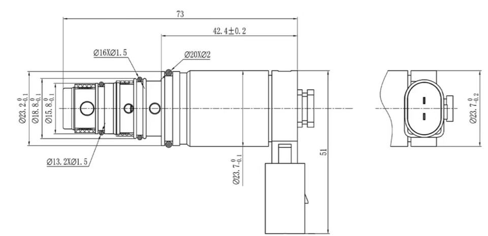 KH-90 Control Valve for Automotive Air Conditioning Compressor