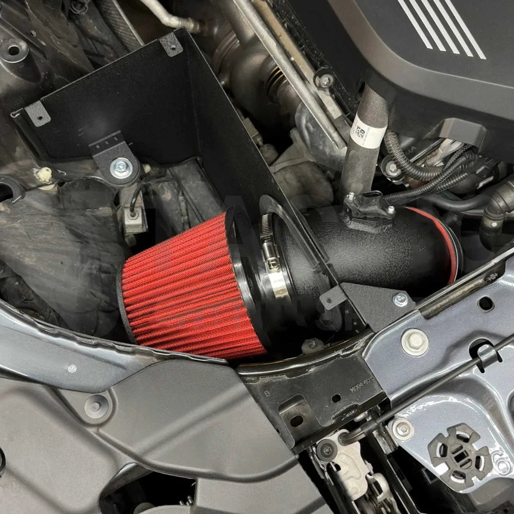 BMW M340i G20 / M240i G42 B58 3.0L Turbo 4 inch Aluminium Cold Air Intake Kit - Black and Red