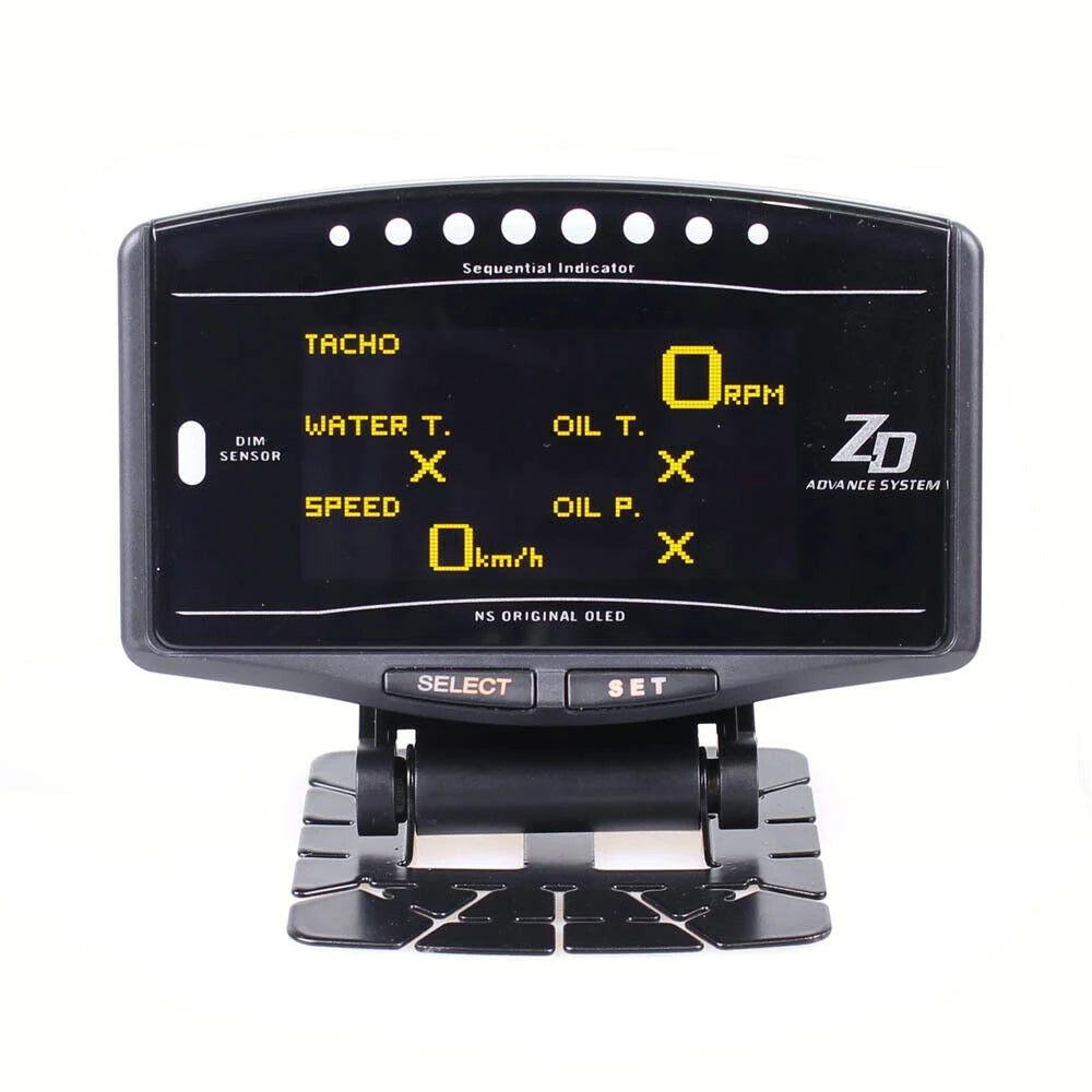 Universal 10-in-1 OLED Multi-Function Gauge Display with 4 Screens