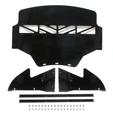 Load image into Gallery viewer, BMW M3 E90 E92 2008-2013 Black Aluminium 3-Piece Oil Cooler Shield / Skid Plate, 2 mm