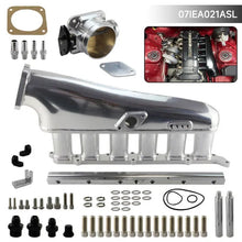 Load image into Gallery viewer, Toyota 2JZ Silver Billet Aluminium Intake Manifold with Throttle Body and Fuel Rail