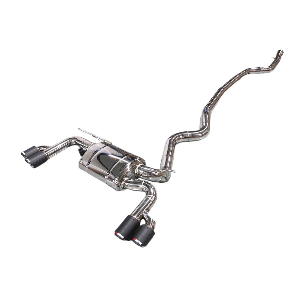 BMW 320i 330i F30 B48 2.0T Stainless Steel 4-Tip Valved Sport Catback Exhaust System