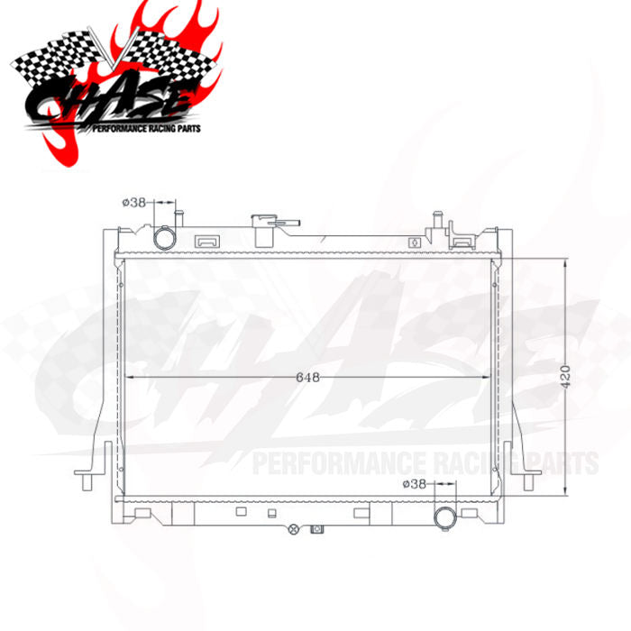 Isuzu D-Max Radiator  Auto Radiator for Isuzu D-Max RT50 2.5L 2500cc Diesel 2012-2016 | OE 8-98137-277-4 | High Performance Aluminum Replacement Radiator