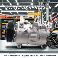 Load image into Gallery viewer, Volkswagen Sagitar Magotan CC AC Compressor 12V 1K0820803G R-134A